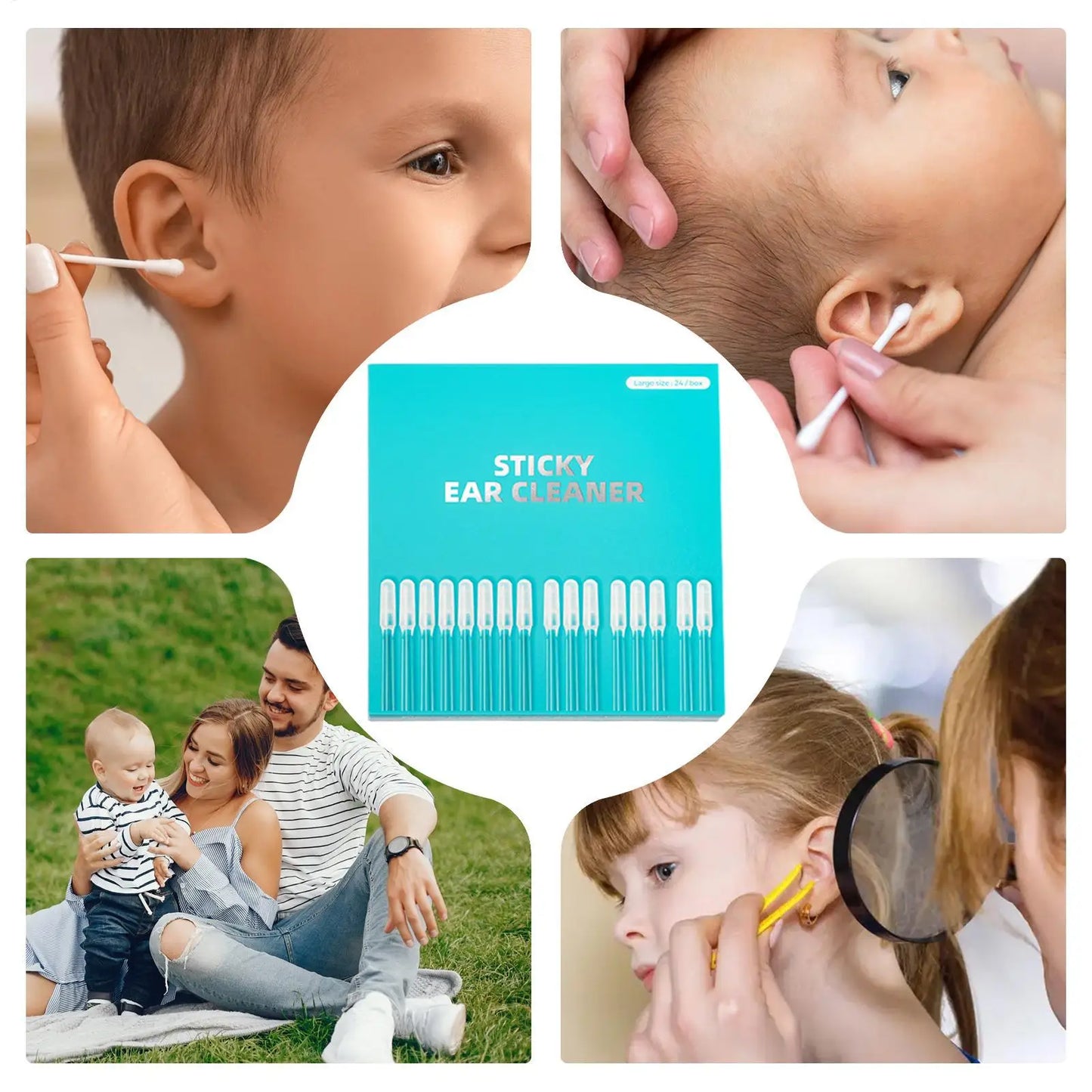 Bâtonnets Nettoyants pour Oreilles Réutilisable  – Nettoyage Précis Confortable