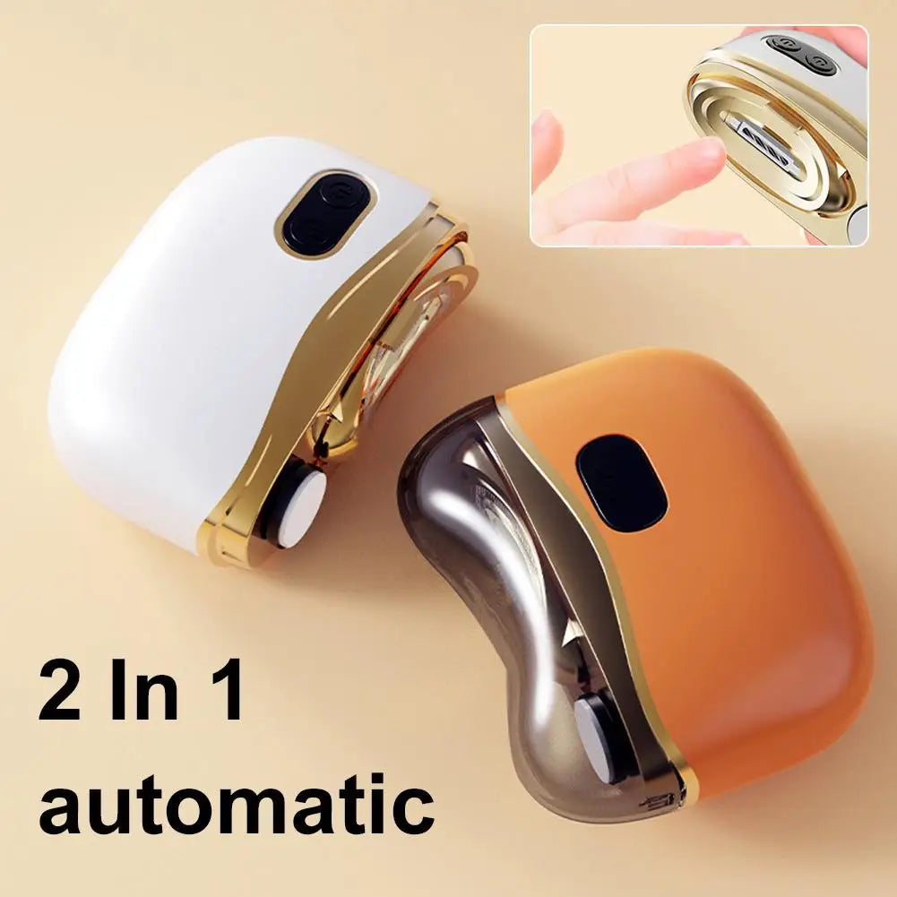 Coupe-Ongles Électrique 2-en-1 & Polisseur Intégré