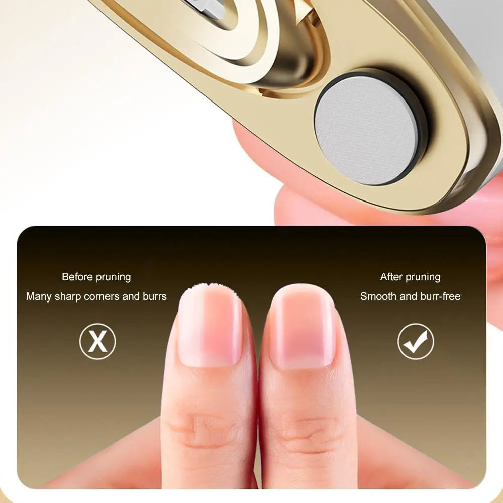 Coupe-Ongles Électrique 2-en-1 & Polisseur Intégré