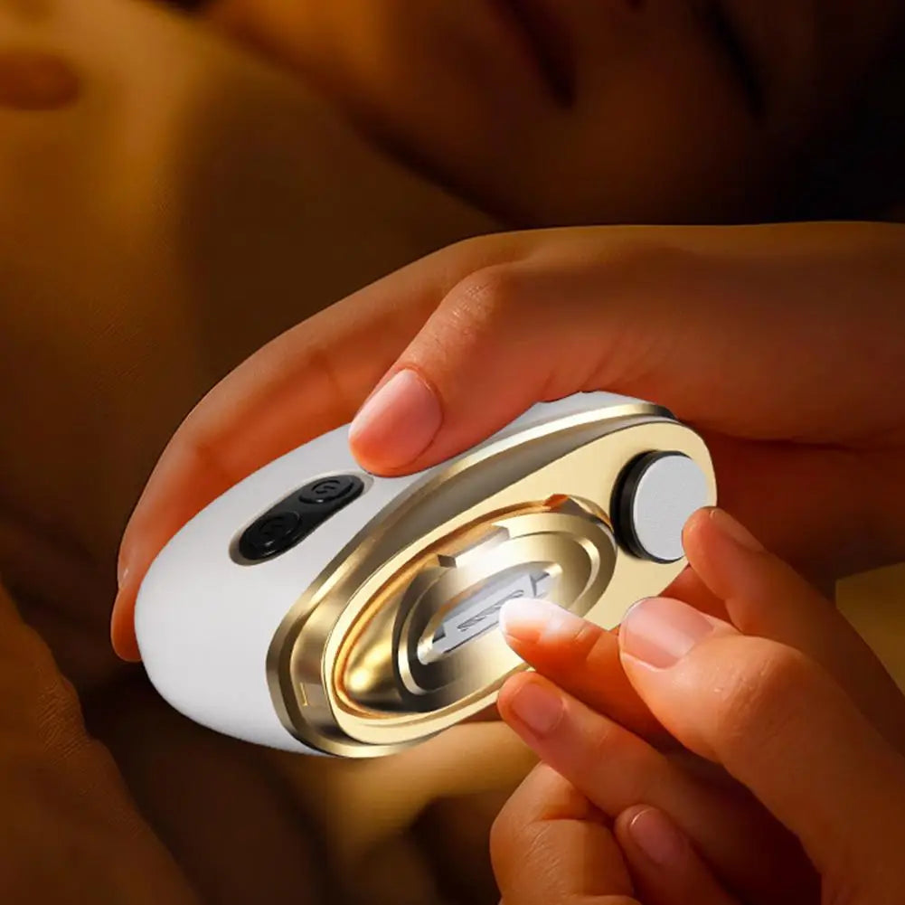 Coupe-Ongles Électrique 2-en-1 & Polisseur Intégré